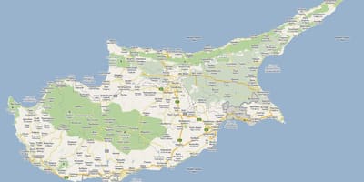 Götukort peyia Kýpur